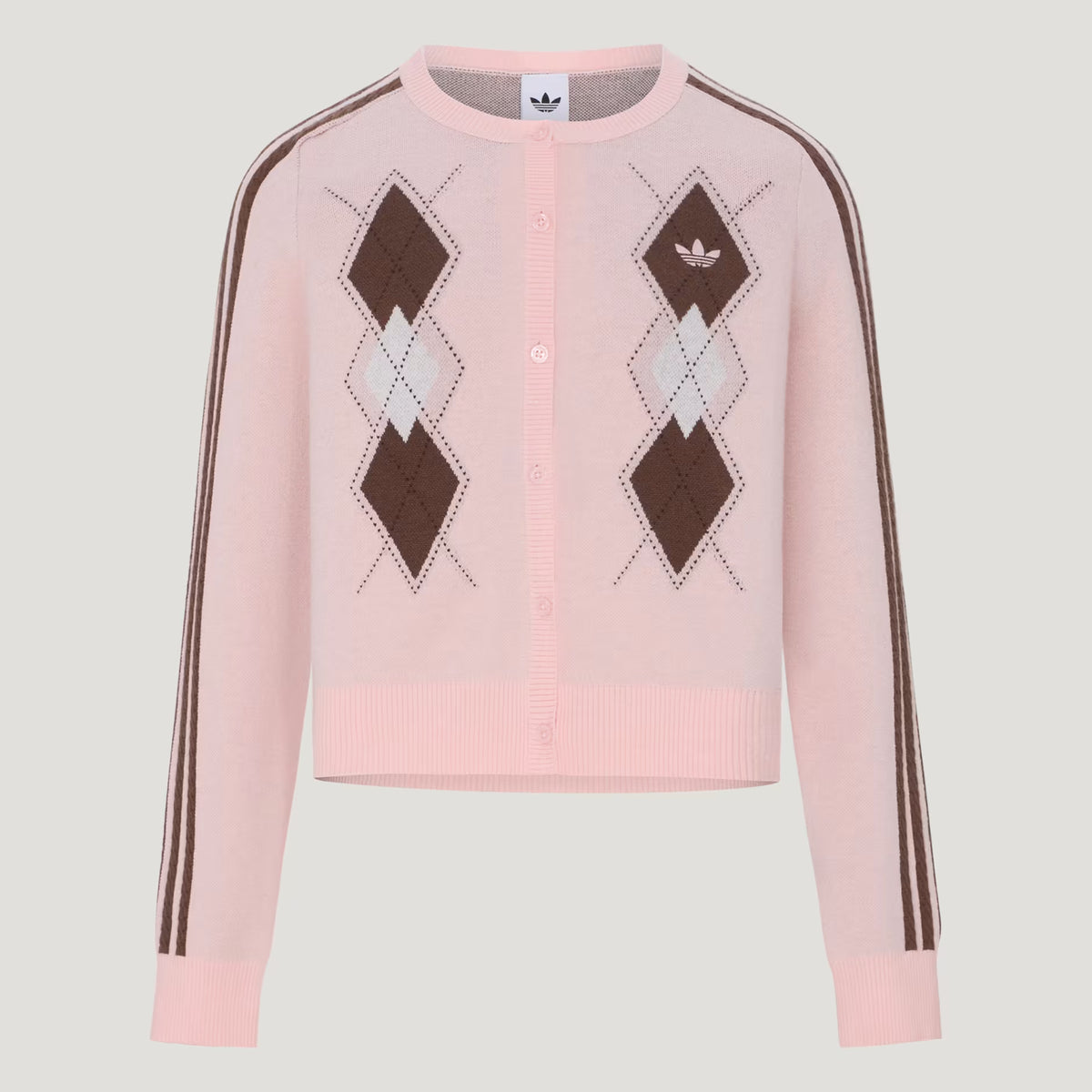 Women's Argyle-Pattern Sweater adidas