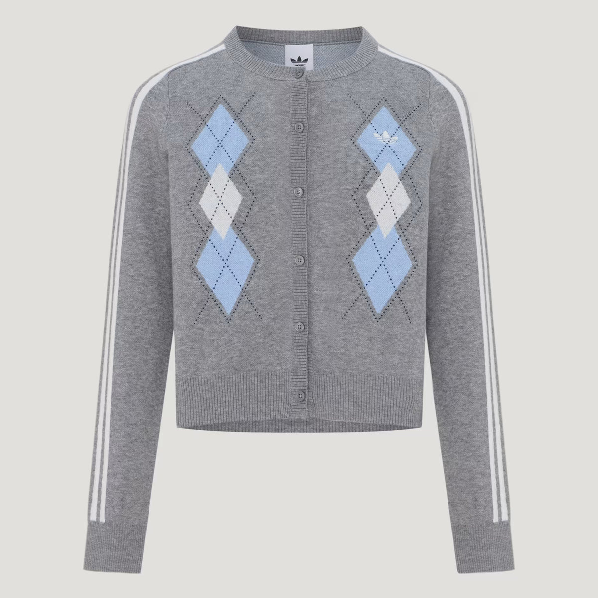 Women's Argyle-Pattern Sweater adidas