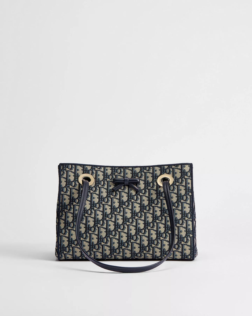 Small Dior Promenade Shopping Bag Blue Dior Oblique Jacquard