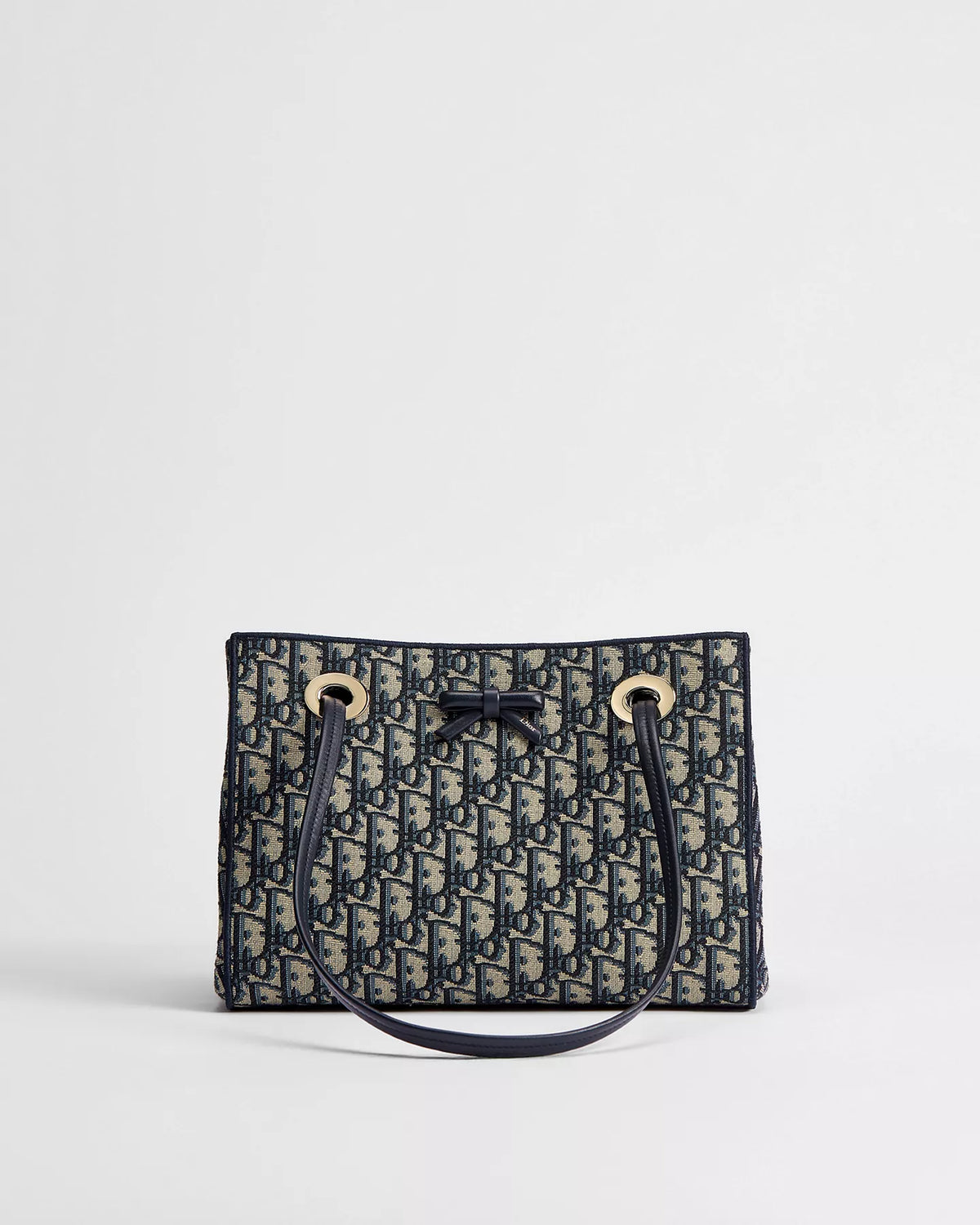 Small Dior Promenade Shopping Bag Blue Dior Oblique Jacquard