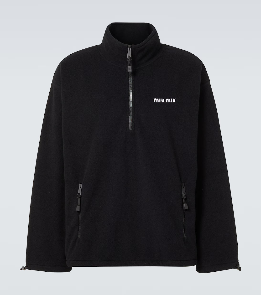 Miu Miu Fleece half-zip sweater