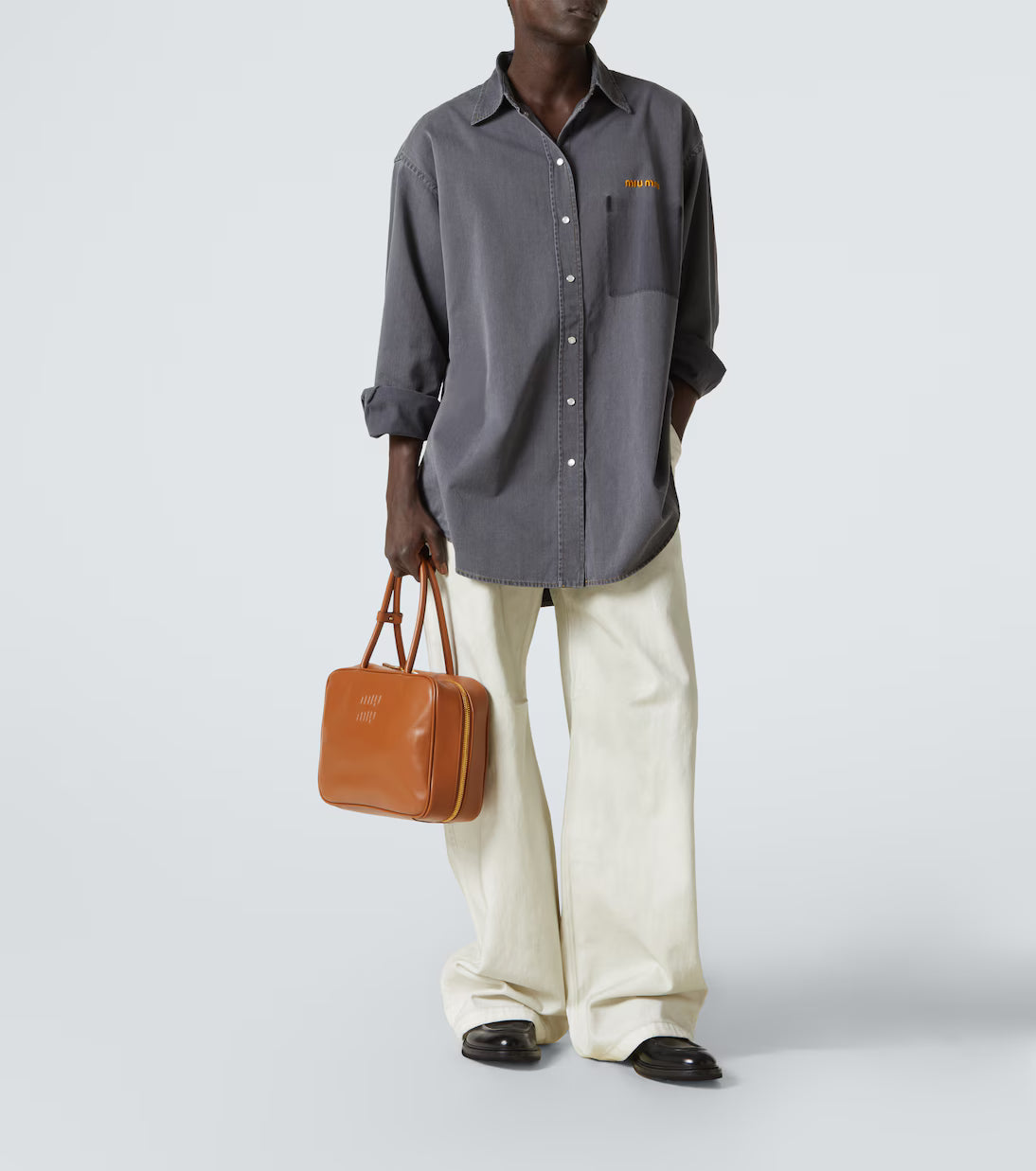 Miu Miu Beau Large leather tote bag