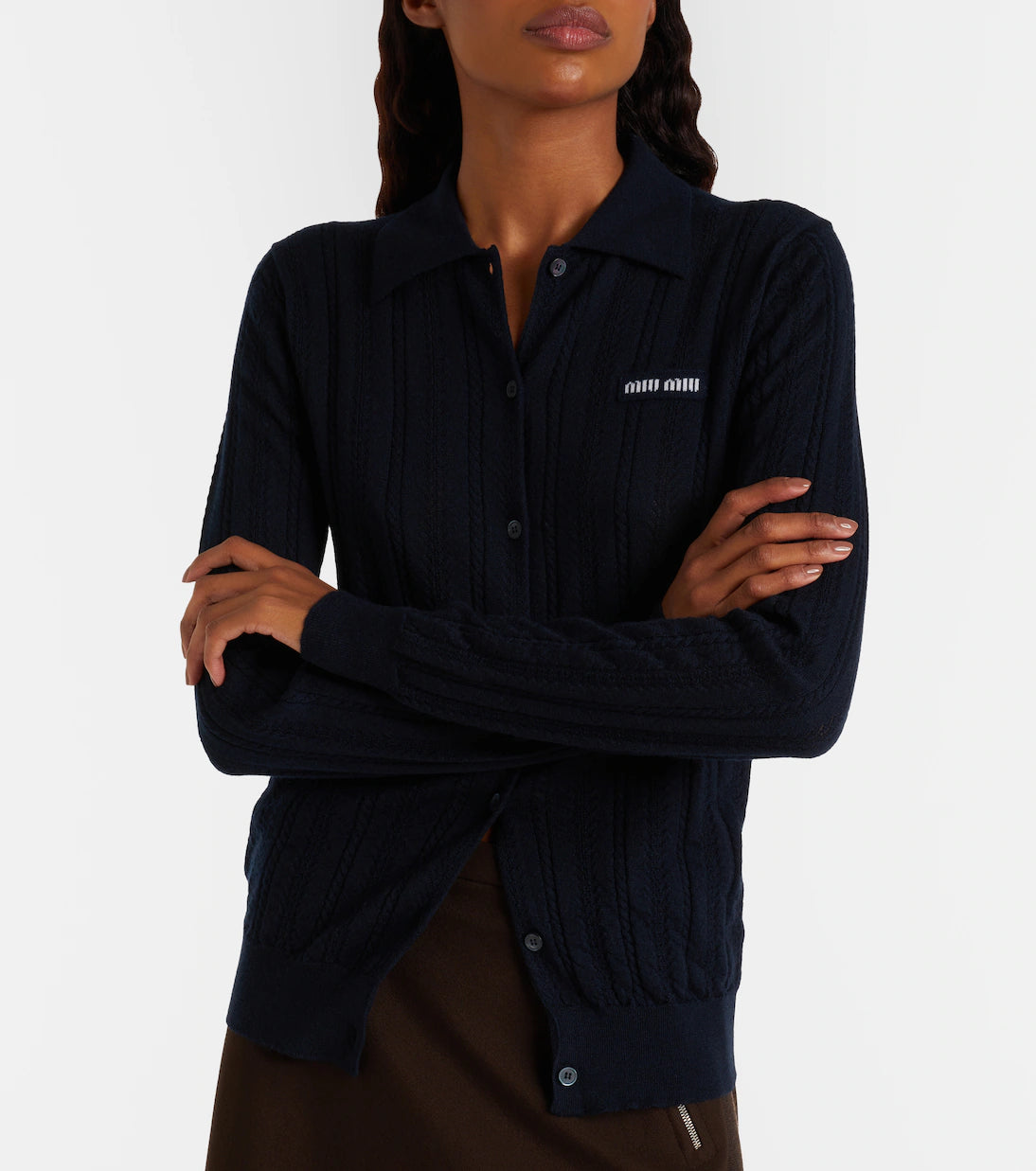 Miu Miu Open-knit cashmere cardigan
