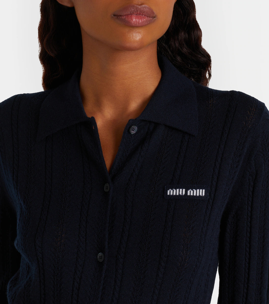Miu Miu Open-knit cashmere cardigan