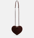 Alaïa Le Cœur Small leather and suede crossbody bag