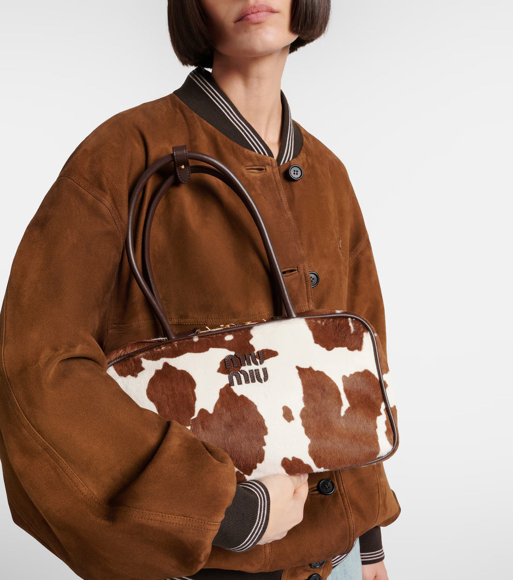Miu Miu Beau Medium calf hair shoulder bag