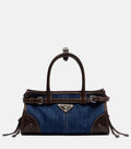 Prada Prada Bonnie Small denim top-handle bag