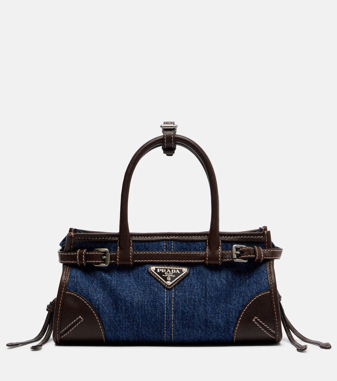 Prada Prada Bonnie Small denim top-handle bag
