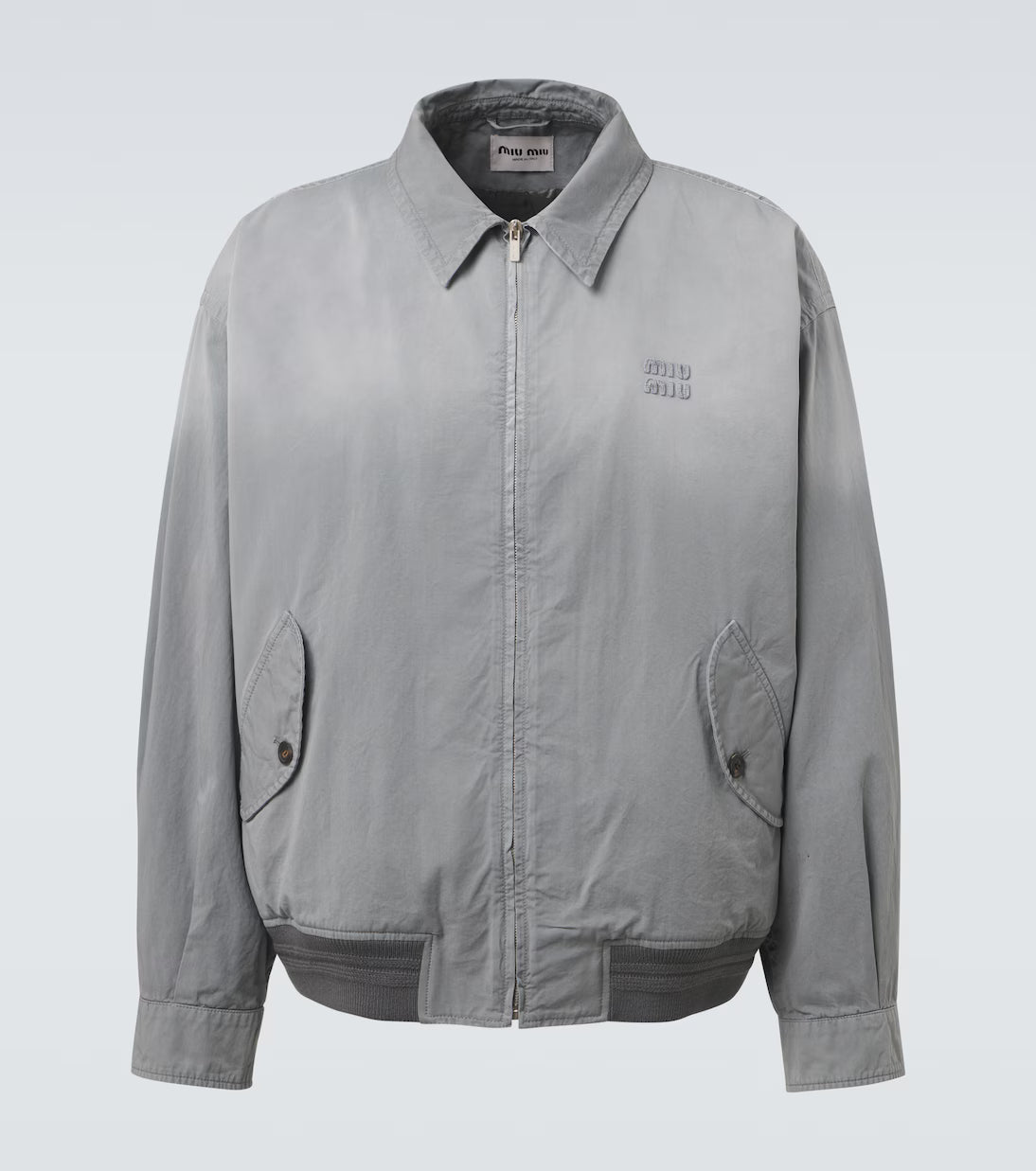 Miu Miu Cotton twill blouson jacket