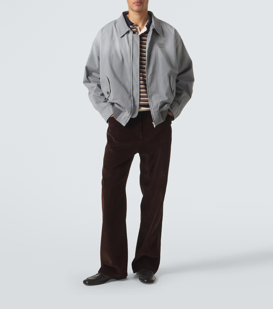 Miu Miu Cotton twill blouson jacket