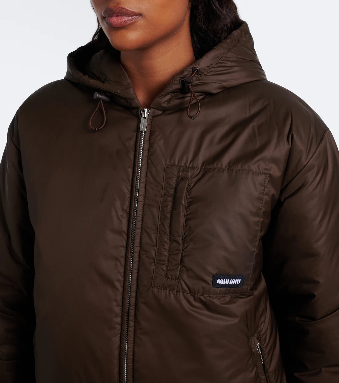 Miu Miu Hooded puffer jacket