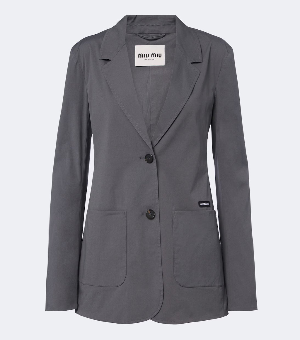 Miu Miu Cotton-blend poplin jacket