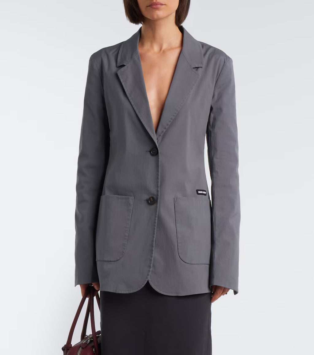 Miu Miu Cotton-blend poplin jacket