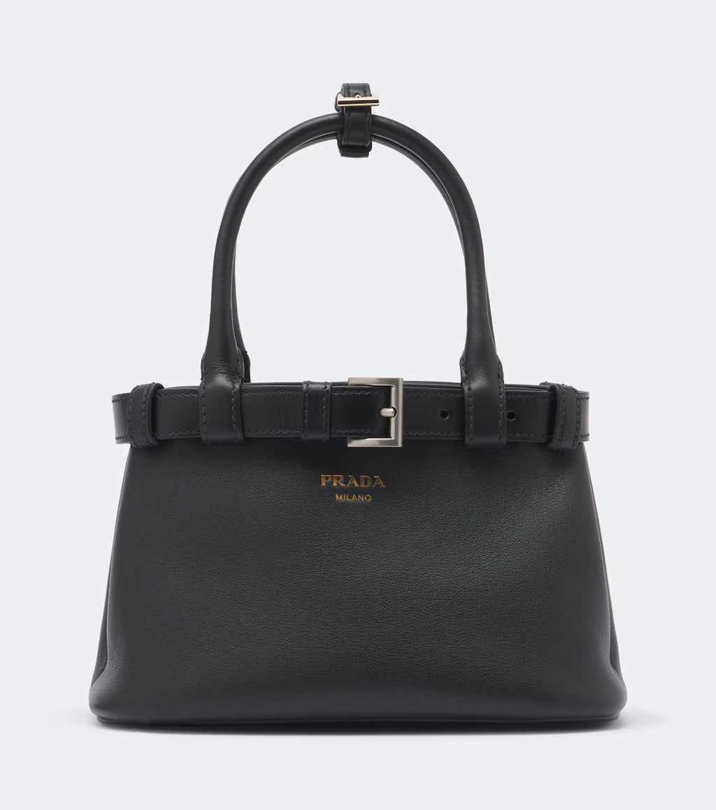 Prada Prada Buckle Small leather top-handle bag