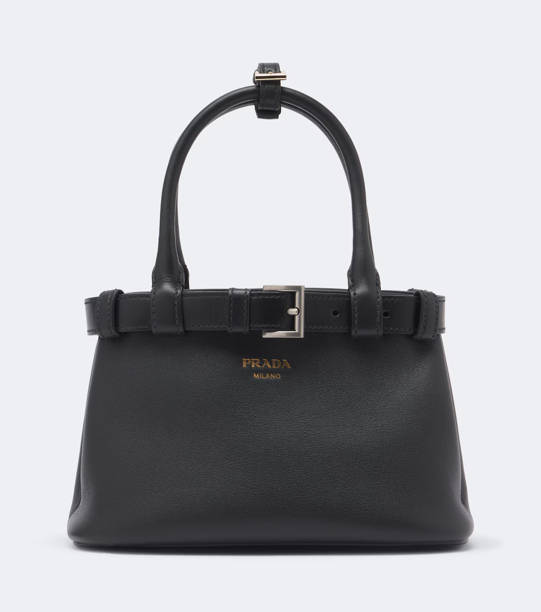 Prada Prada Buckle Small leather top-handle bag