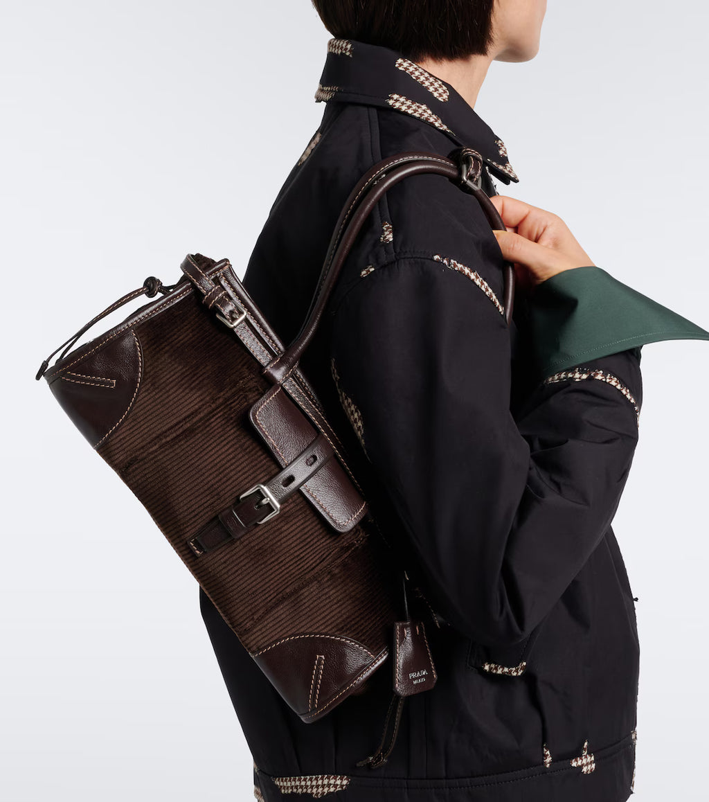 Prada Prada Bonnie Medium corduroy shoulder bag