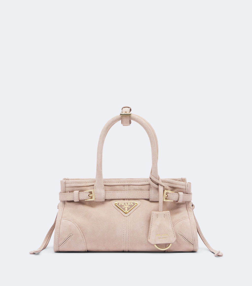 Prada Prada Bonnie Mini suede top-handle bag