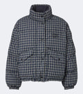Miu Miu Reversible cotton flannel down jacket