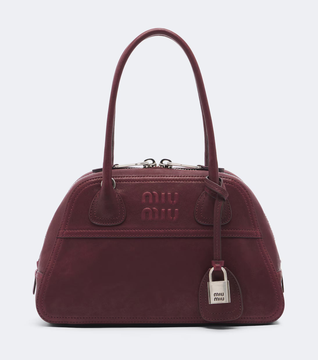 Miu Miu Vivant leather bowling bag