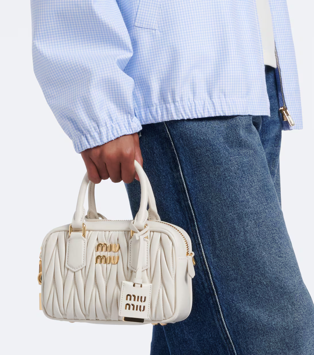 Miu Miu Arcadie Small leather top-handle bag