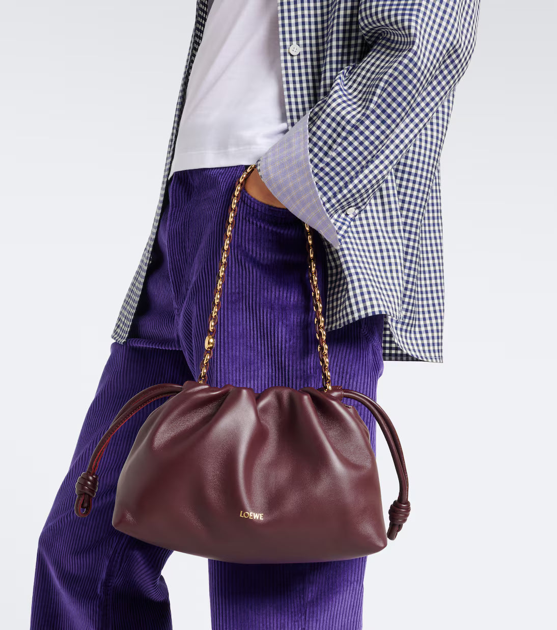 Loewe Flamenco Medium leather clutch