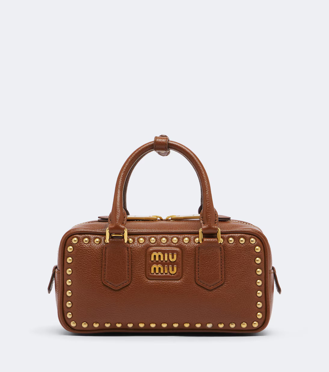 Miu Miu Arcadie studded leather top-handle bag